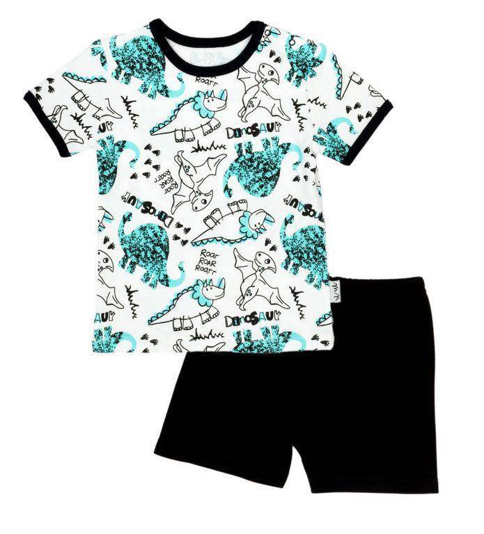 Komplet dziecięcy chłopięcy T-shirt + krótkie spodenki Dinosaur Nicol