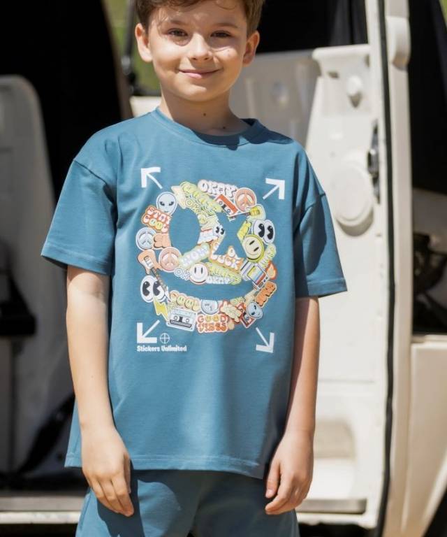 T-shirt ALL FOR KIDS buźka morski