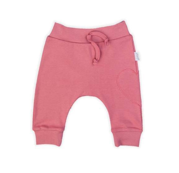 Spodnie niemowlęce Nicol Forest różowe