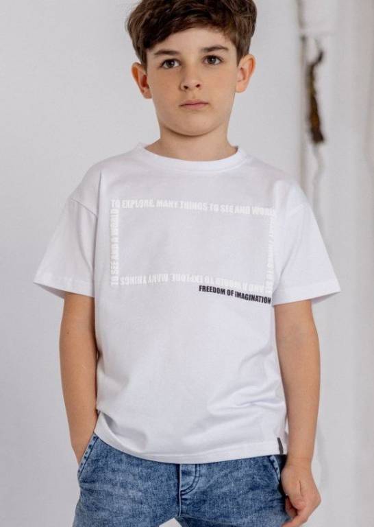 T-shirt ALL FOR KIDS biały